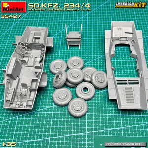 MiniArt 35427 Sd.Kfz. 234/4 SCHWERER PANZERSPÄHWAGEN 7,5 cm. INTERIOR KIT 1/35 – Bild 6