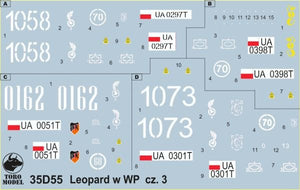 ToRo Model 35D55 Leopard tanks in Polish service vol.3 1/35