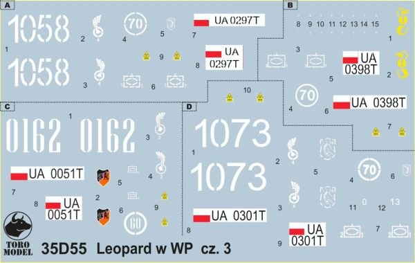 ToRo Model 35D55 Leopard tanks in Polish service vol.3 1/35