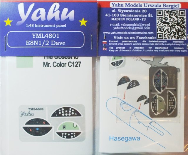 Yahu YML4801 E8N Dave (Hasegawa) 1/48