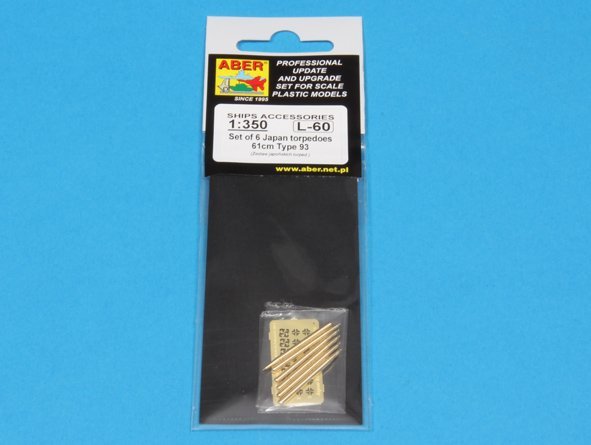 Aber 350L-60 Set of 6 Japan torpedoes 61cm Type 93 1/350 – immagine 6