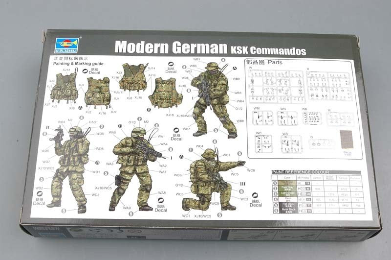 Trumpeter 00422 Modern German KSK Commandos 1/35 – imagen 2