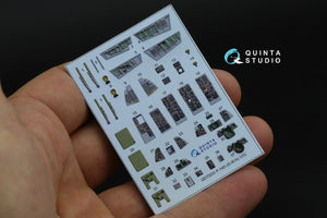 Quinta Studio QD72031 F-14D 3D-Printed &amp;amp; coloured Interior on decal paper (GWH) 1/72 – immagine 3