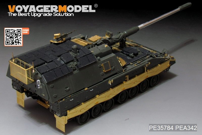 Voyager Model PE35784 Modern German PzH2000 SPH w/ADD-ON Amoured basic (atenna base include) (For MENG TS-019) 1/35 – imagen 3