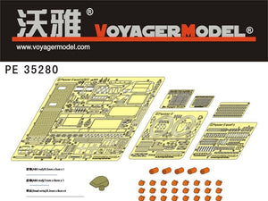 Maquette Voyager PE35280, char allemand Pz.Kpfw.II Ausf.A/B/C de la Seconde Guerre mondiale pour TAMIYA 35292, échelle 1/35