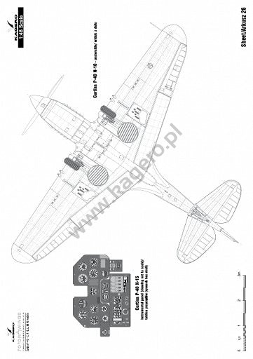 Kagero 7037 Curtiss P-40 F,K,L,M,N models EN/PL – zdjęcie 4