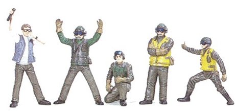 Fujimi 723457 Flight Deck Crew &amp;amp; Carrier Tractor 1/72 – imagen 2