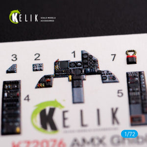 KELIK K72076 Amx Ghibli interior 3D decals for Italeri kit 1/72 – immagine 4