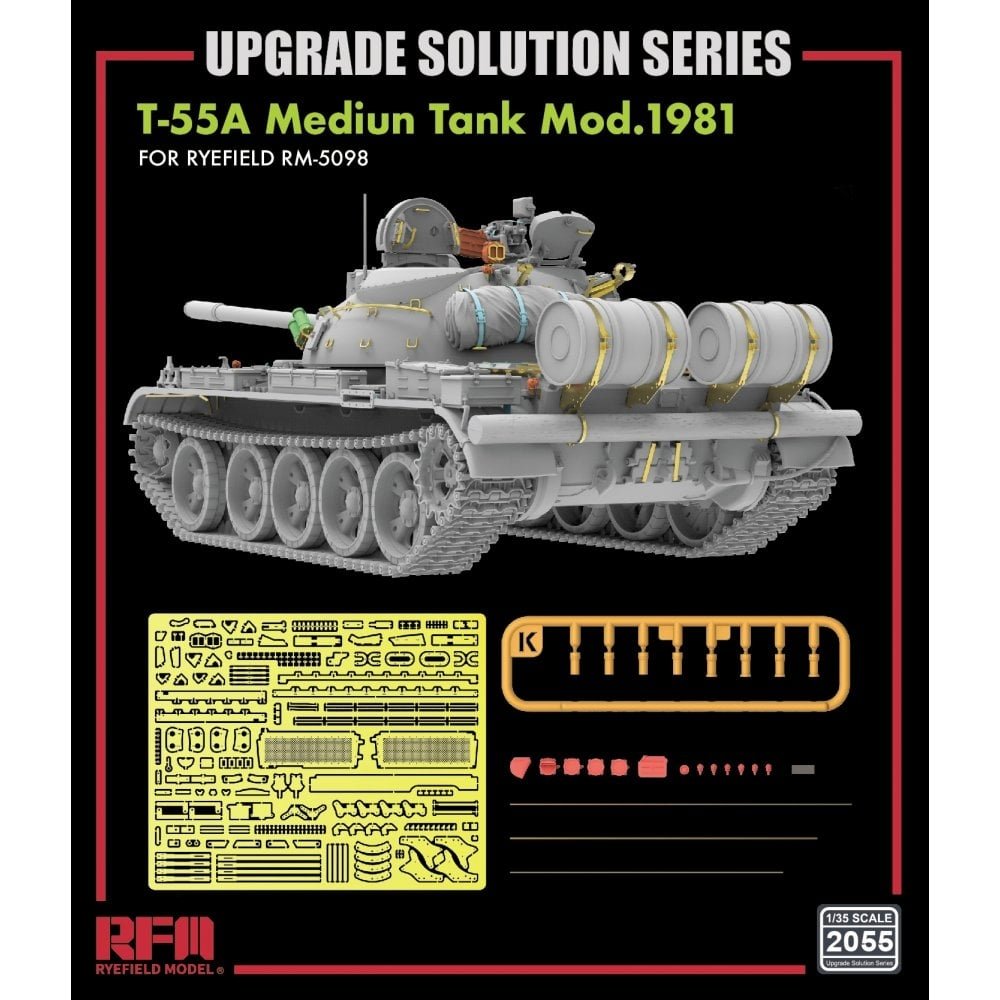 Rye Field Model 2055 T-55A Medium Tank Mod. 1981 for RFM5098 - Upgrade Solution 1/35 – zdjęcie 2