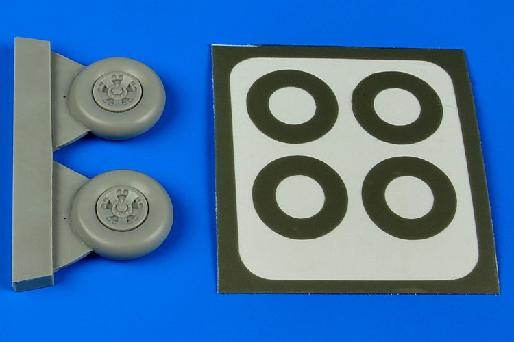 Aires 4637 Spitfire Mk.V five spokes wheels & paint masks 1/48 Other