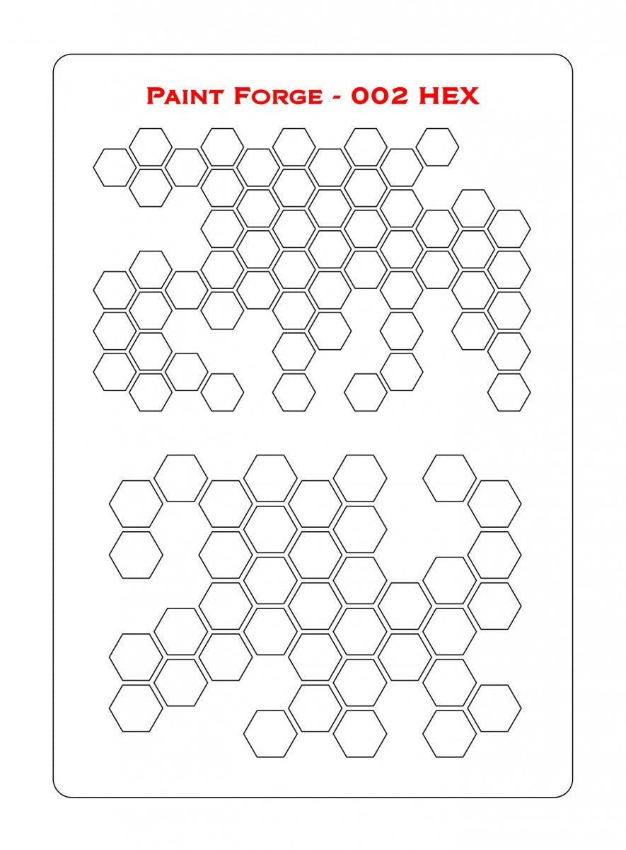 Pochoir Paint Forge PFST002L - HEXAGONAL 2 – image 2