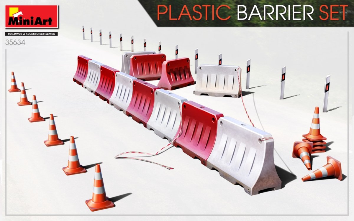 MiniArt 35634 PLASTIC BARRIER SET 1/35 – immagine 2