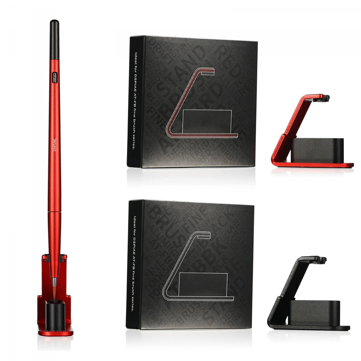 DSPIAE AT-FBRD Fine Brush Stand - Red / Stojak na pędzel – immagine 2