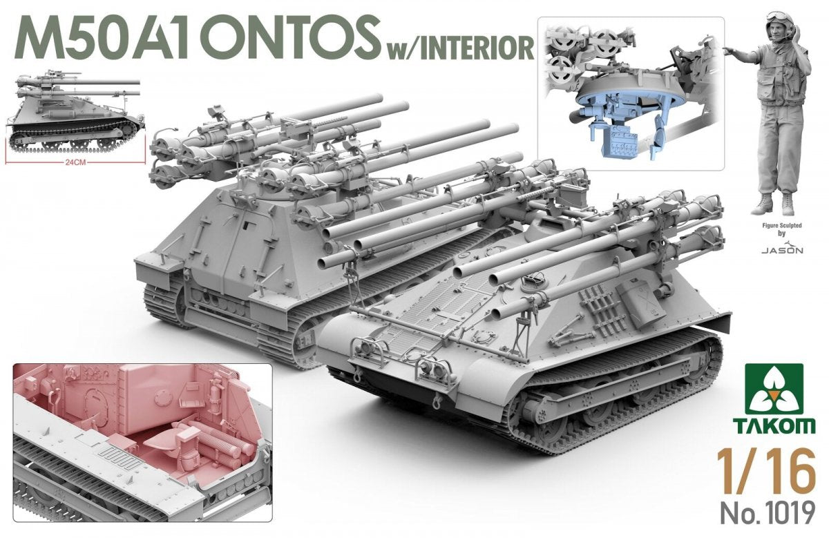 Takom 1019 M50A1 Ontos with Interior 1/16 – image 2
