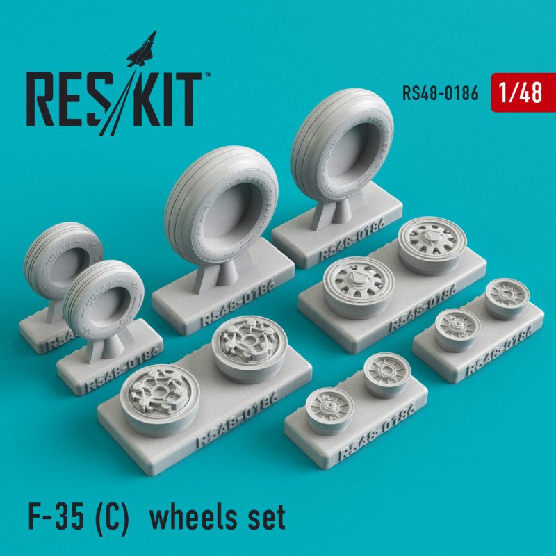 RESKIT RS48-0186 Jeu de roues F-35 (C) 1/48