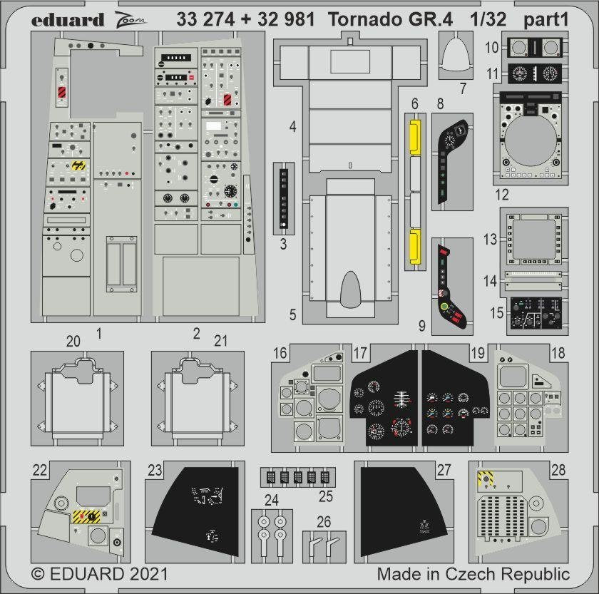 Eduard 33274 Tornado GR.4 for ITALERI 1/32 – zdjęcie 2