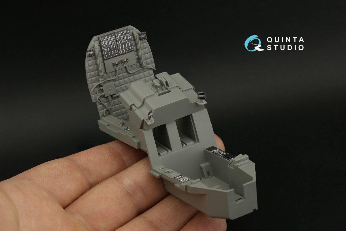 Quinta Studio QDS-35099 AH-64E 3D-Printed &amp;amp; coloured Interior on decal paper (Takom) (Small version) 1/35 – immagine 5
