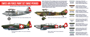 Coffret de peinture Hataka HTK-AS15 pour l&amp;#39;armée de l&amp;#39;air suisse (période de la Seconde Guerre mondiale) (8 x 17 ml) – image 2