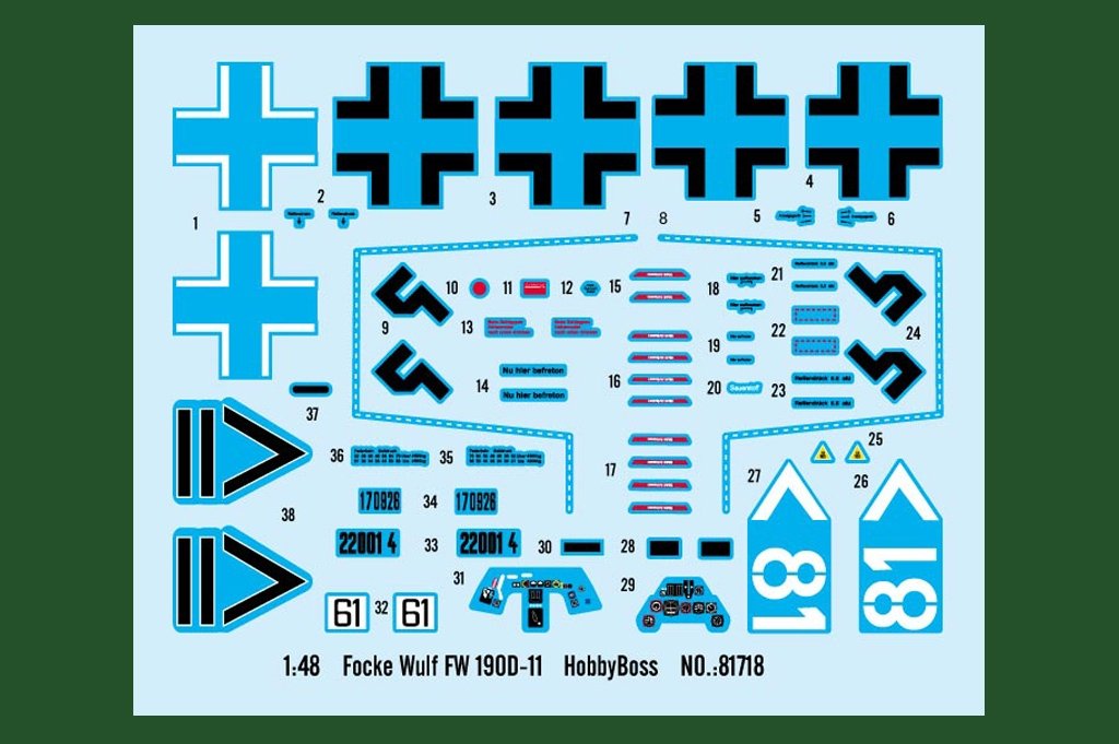 Hobby Boss 81718 Focke Wulf FW 190D-11 1/48 – immagine 4