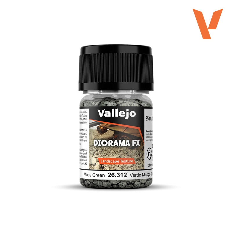 Vallejo 26312 Moss Green 2-5 mm - Diorama FX Landscape Texture 30ml