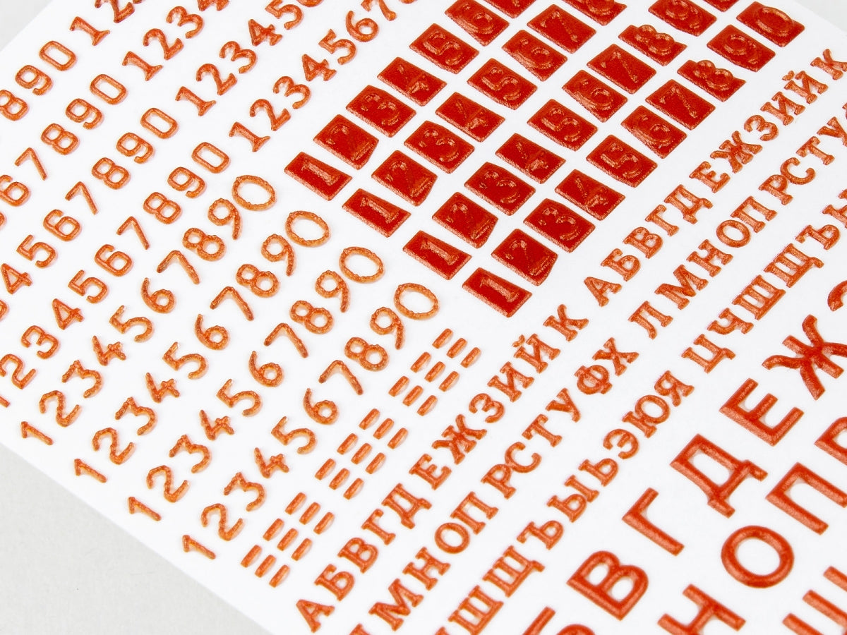 Red Fox Studio QS-35015 Numéros et lettres pour véhicules blindés soviétiques vol.01 1/35 – image 6