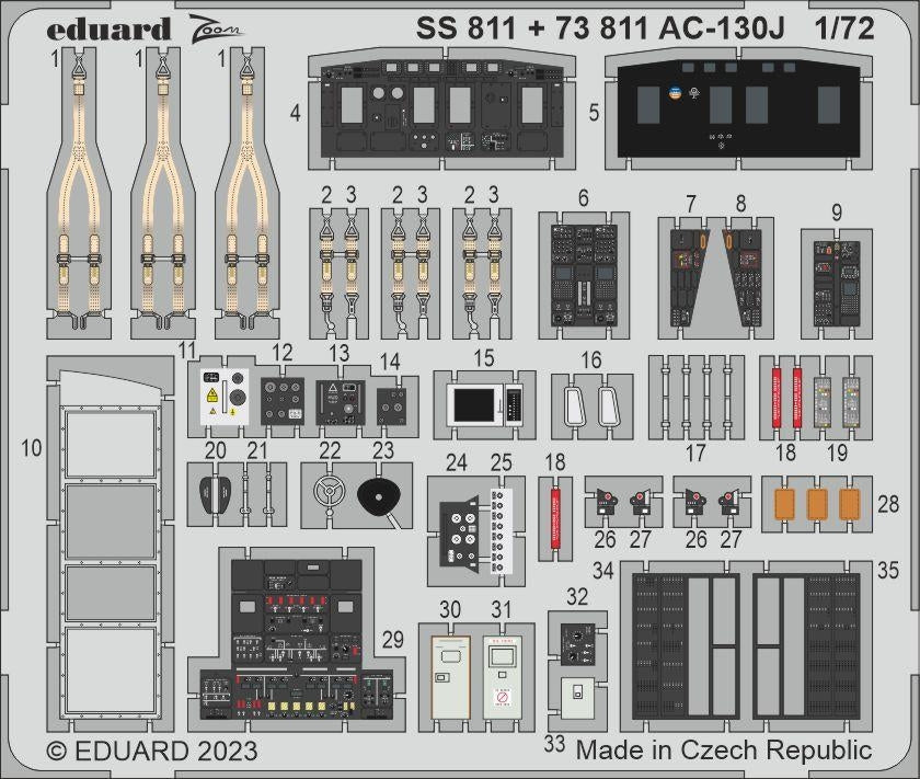 Eduard BIG72178 AC-130J PART I ZVEZDA 1/72 – Bild 5