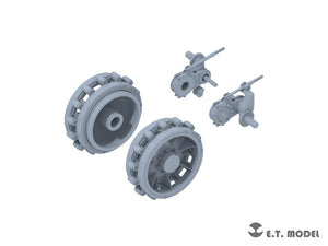 E.T. Model P35-405 WWII German Sd.kfz.251/Sd.kfz.11 Track links &amp;amp; Sprockets Early 3d Printed 1/35 – immagine 2