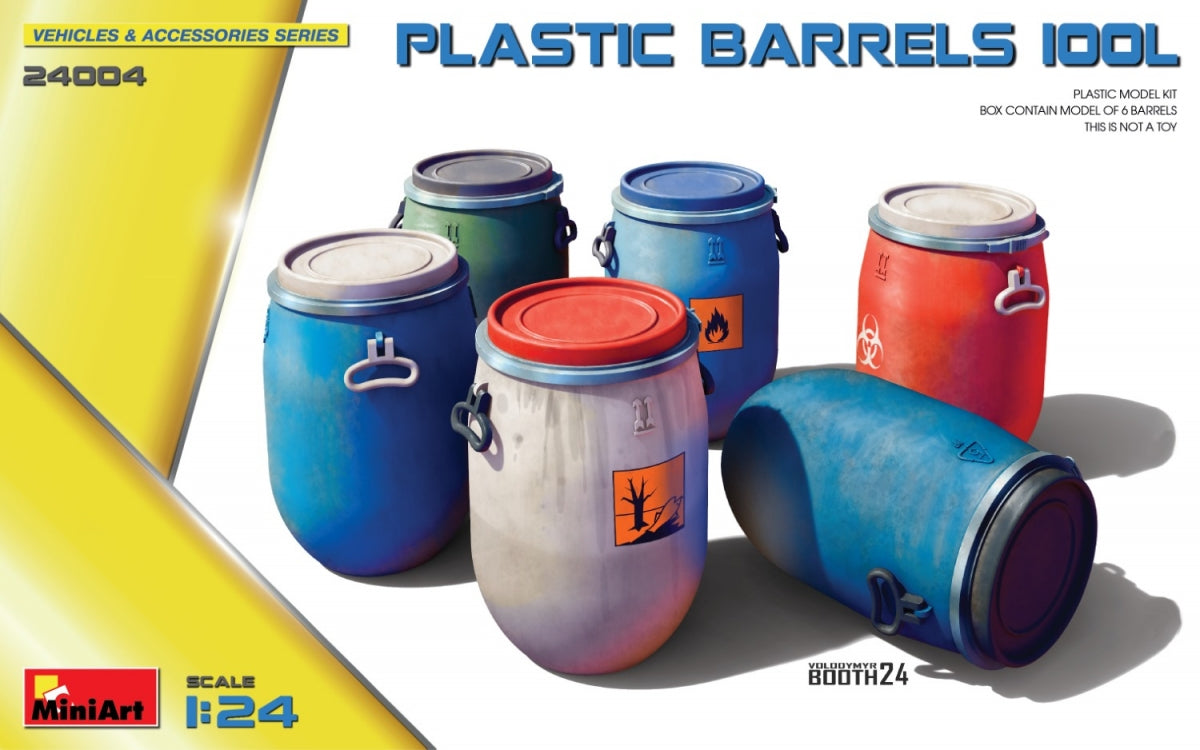 MiniArt 24004 FÛTS EN PLASTIQUE 100L 1/24