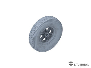 E.T. Model P35-132 WWII German Sd.Kfz.7(8t) Sagged Front Wheels &amp;amp; Spare Wheel Type.1 for Dragon / Trumpeter kit 1/35 – immagine 3