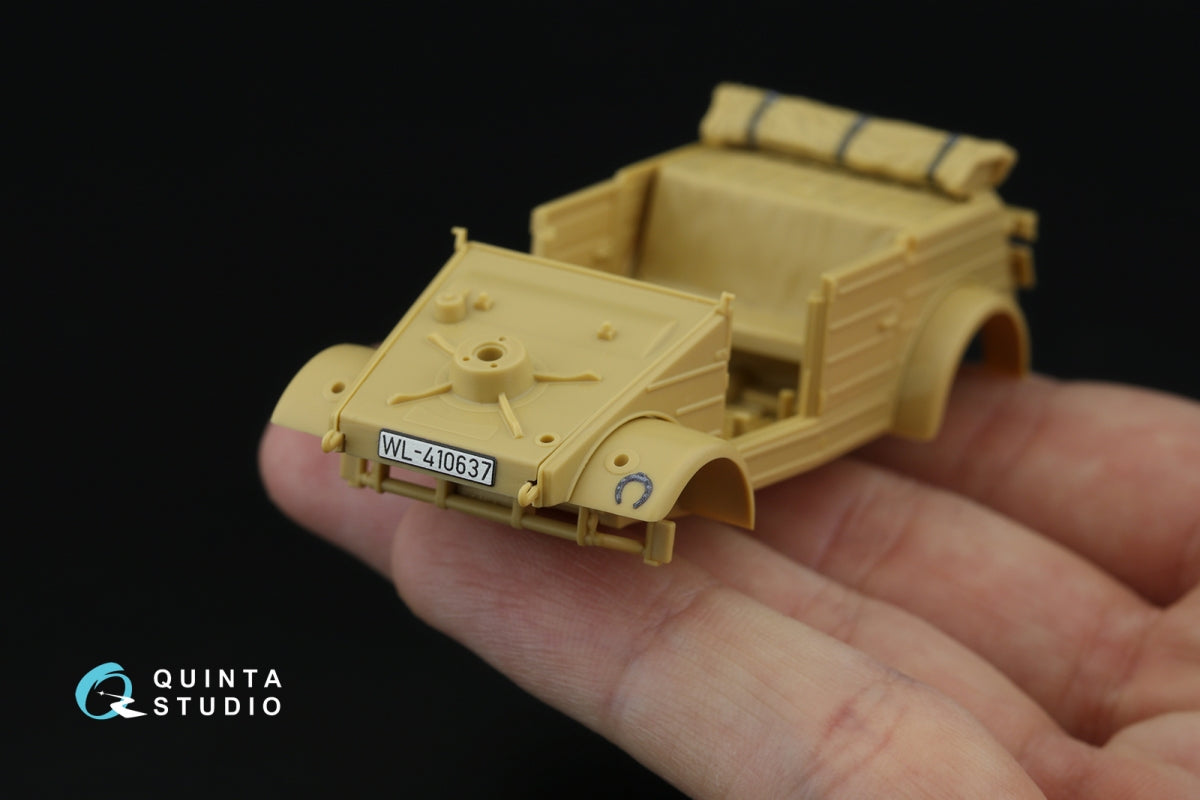 Quinta Studio QD48546 Kubelwagen Type 82 3D-Printed &amp;amp; coloured Interior on decal paper (Tamiya) 1/48 – immagine 7