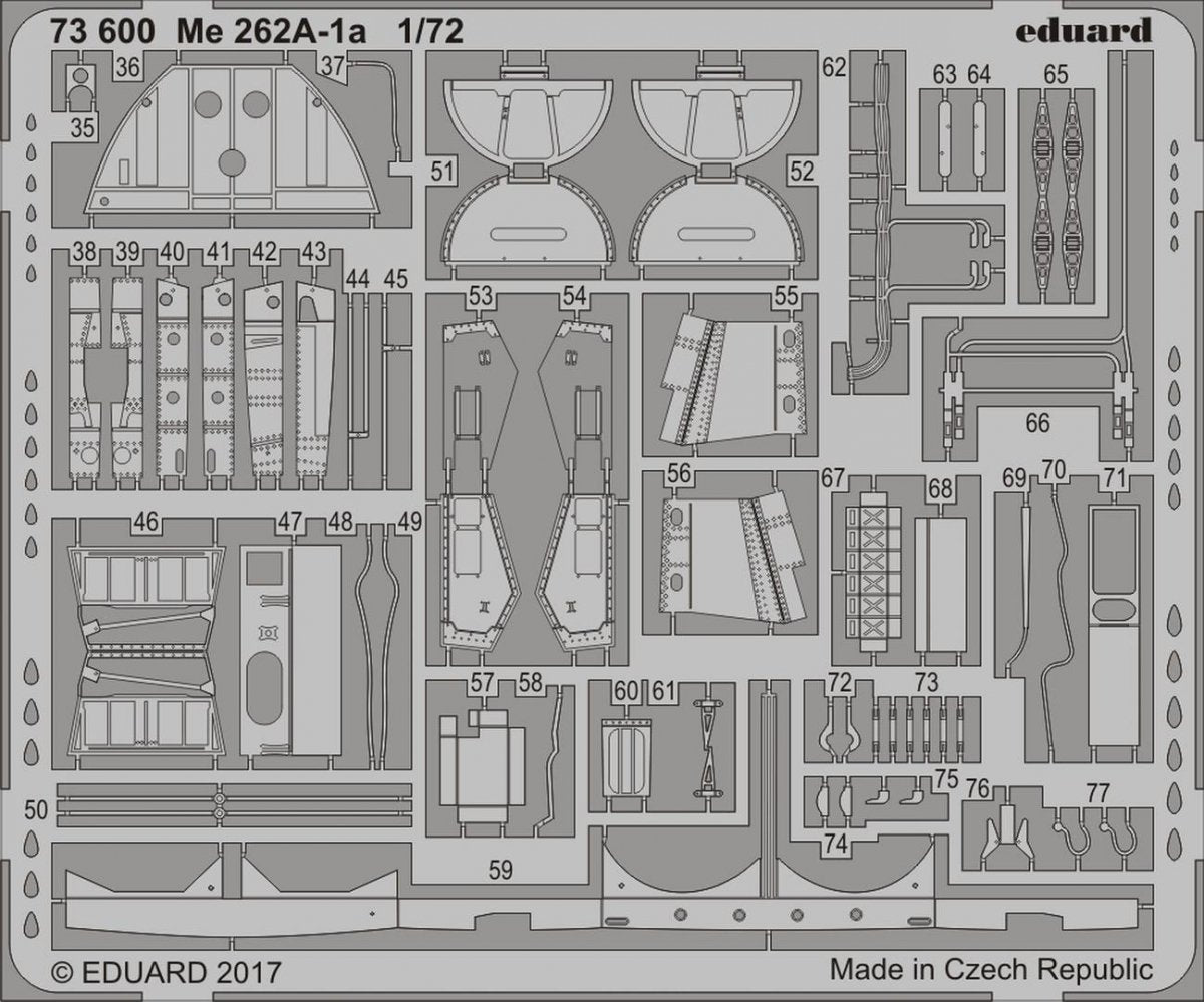 Eduard 73600 Me 262A-1a 1/72 AIRFIX – imagen 2