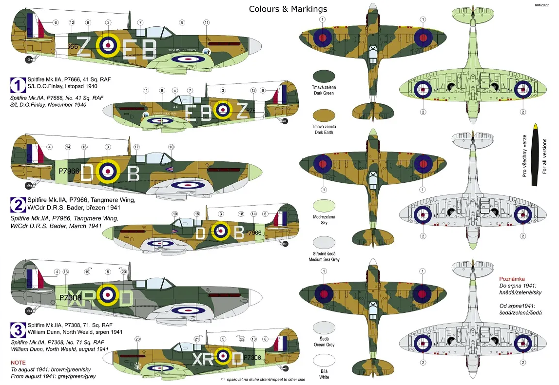 Kovozavody Prostejov KPM0306 Spitfire Mk.IIa „Aces“ 1/72 – immagine 2
