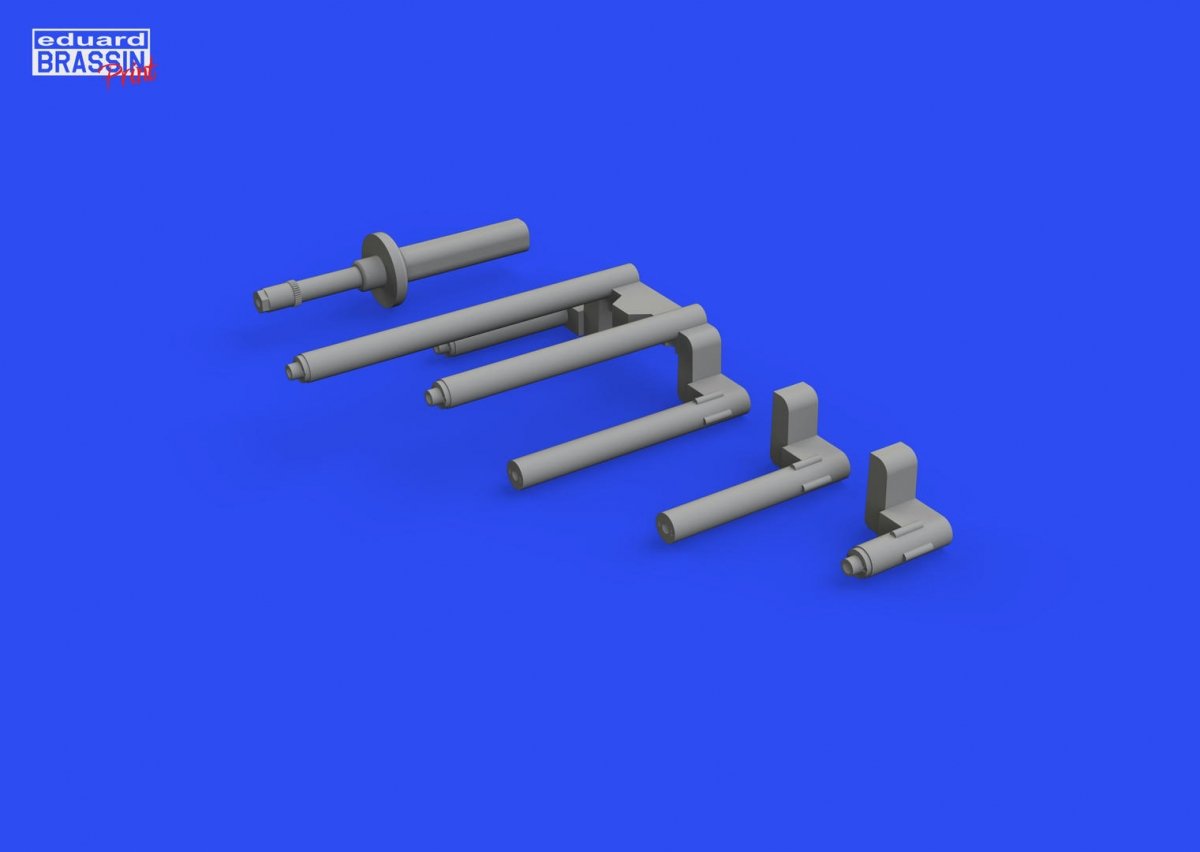 Eduard 648789 P-38J gun barrels PRINT TAMIYA 1/48 – immagine 3