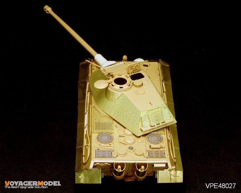 Voyager Model VPE48027 Photo Etched set for KING TIGER porsche (For TAMIYA32539) 1/48 – immagine 3