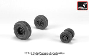 Armory Models AW72333 SH-60 Seahawk wheels w/ weighted tires 1/72 – Bild 3