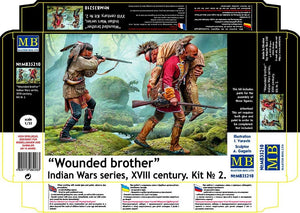 Master Box 35210 Wounded brother. Indian Wars series, XVIII century. Kit No. 2 1/35 – zdjęcie 2