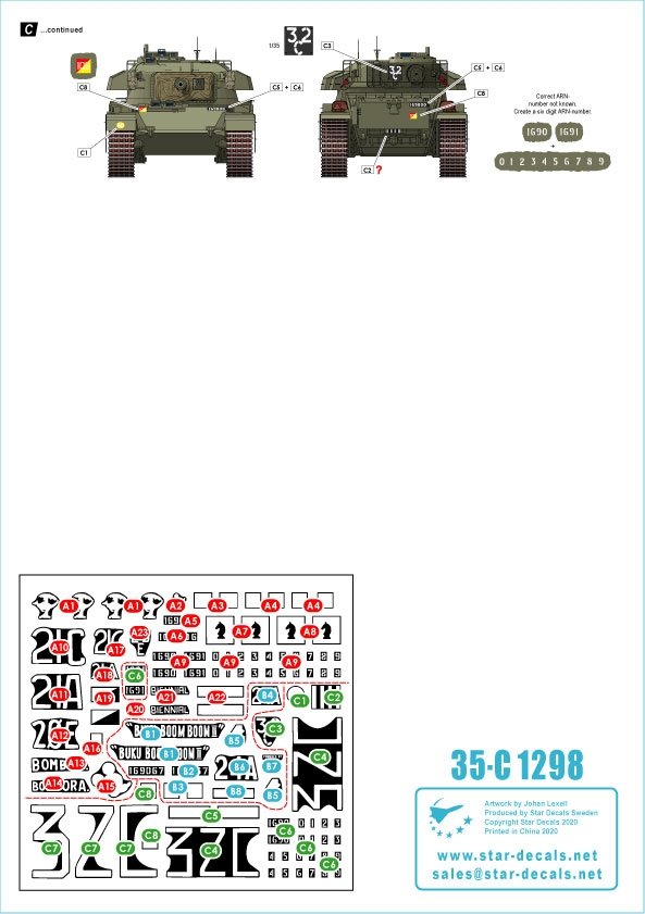 Star Decals 35-C1298 Australia in Vietnam1 1/35 – Bild 2