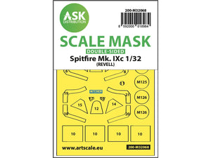 Art Scale Kit M32068 Spitfire Mk.IXc Double-Sided Fit Mask for Revell 1/32