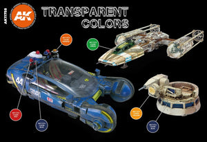 AK Interactive AK11758 TRANSPARENT COLORS SET 6x17ml – immagine 3
