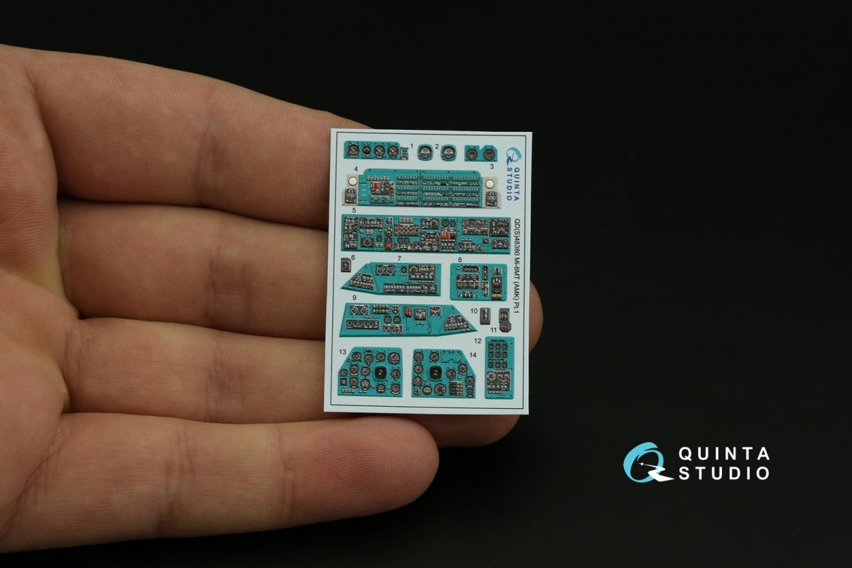 Quinta Studio QDS-48380 Mi-8MT 3D-Printed &amp;amp; coloured Interior on decal paper (AMK) (Small version) 1/48 – Bild 3