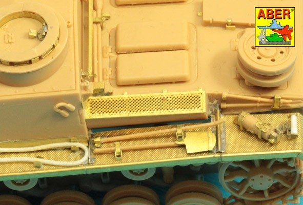 Aber 48A31 Grilles for Pz.Kpfw. III &amp;amp; Stug III Fit to Tamiya models: 32540; 32524; 32525; 32543; 1/48 – image 8