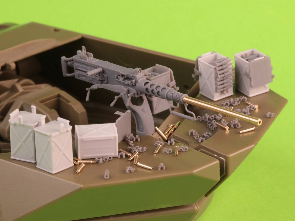 Master GM-35-070 Browning M2HB .50 cal (12,7mm) - z mocowaniem do niszczyciela czołgów M10 (kołyska D70627 z małą skrzynką amunicyjną D68375) 1/35 – immagine 9