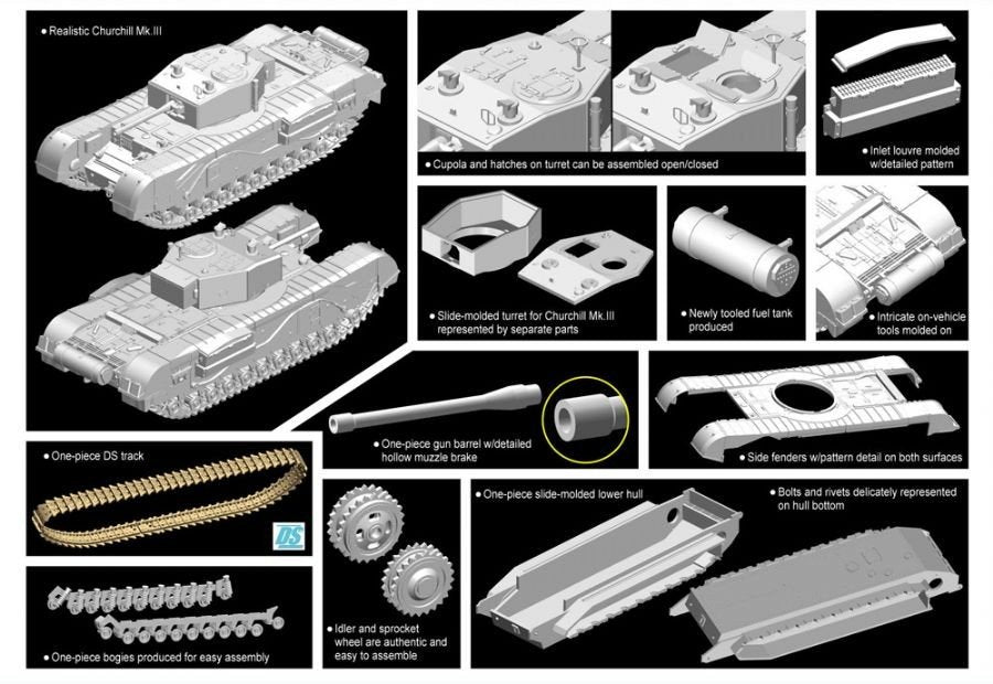 Dragon 7396 Churchill Mk. III 1/72 – image 2