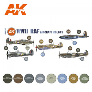 AK Interactive AK11723 WWII RAF AIRCRAFT COLORS 8x17 ml – immagine 2