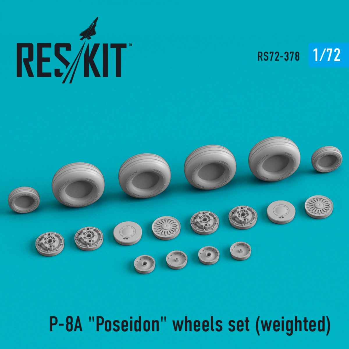 RESKIT RS72-0378 P-8A « POSEIDON » JEU DE ROUES (LESTÉ) 1/72