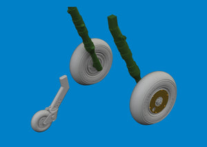 Eduard 672407 Spitfire Mk. V wheels Tamiya 1/72 – immagine 2