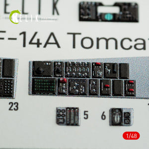 KELIK K48074 F-14A TOMCAT INTERIOR 3D DECALS FOR ITALERI KIT 1/48 – Bild 8