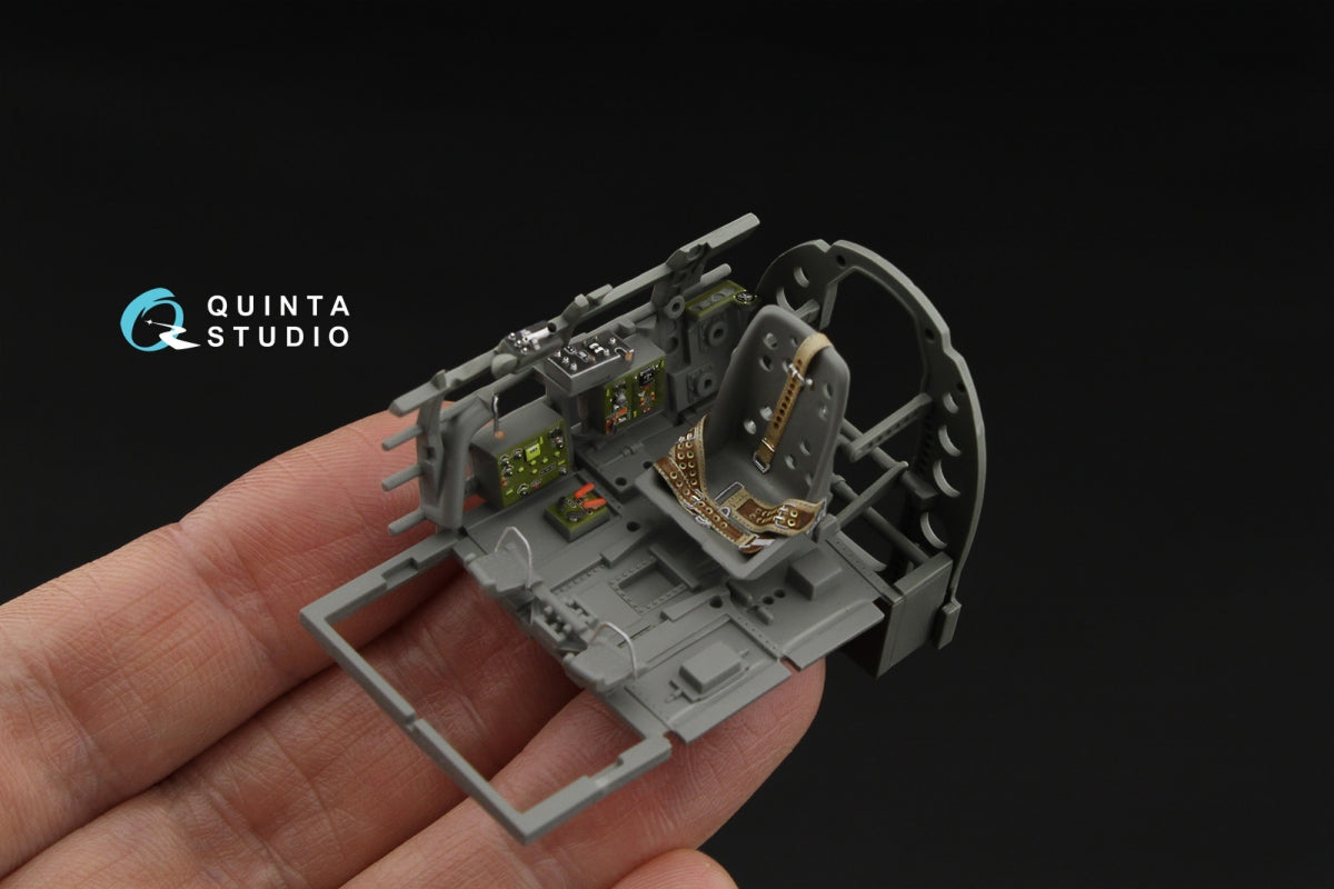 Quinta Studio QD35083 A6M2 Zero (Mitsubishi Prod.) 3D-Printed &amp;amp; coloured Interior on decal paper (Border Model) 1/35 – imagen 6