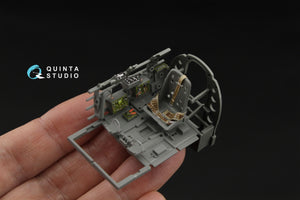 Quinta Studio QD35083 A6M2 Zero (Mitsubishi Prod.) 3D-Printed &amp;amp; coloured Interior on decal paper (Border Model) 1/35 – imagen 6