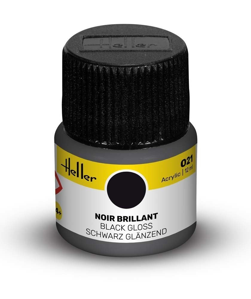 Heller 9021 021 Noir - Brillant 12 ml